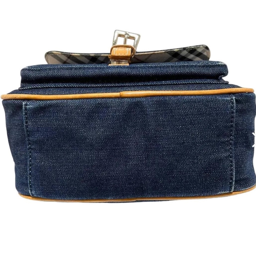 Authentic BURBERRY Blue Label Denim Messenger Bag Vintage - Picture 8 of 8